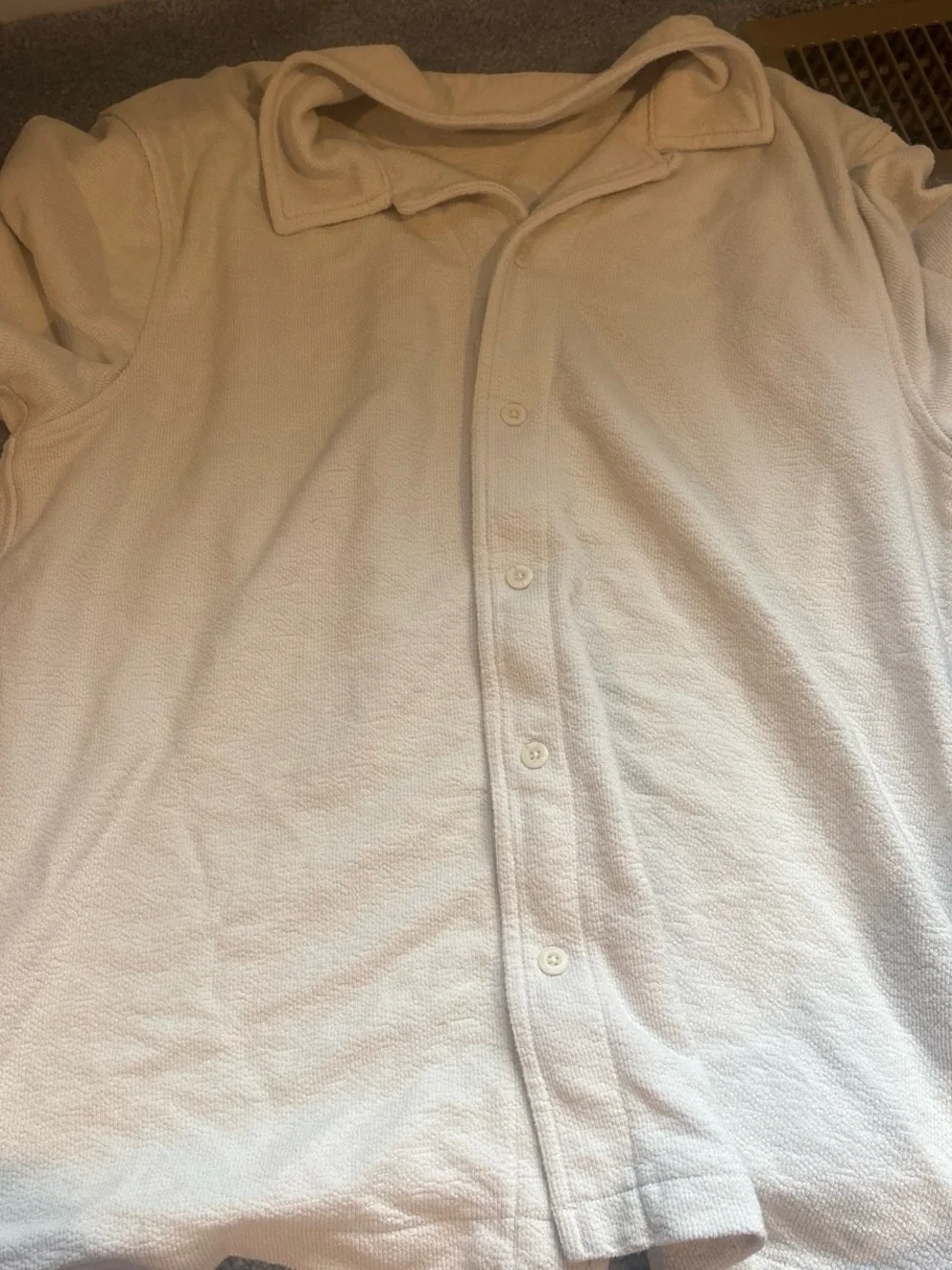 J. Crew Cream Casual Button-Down Shirt